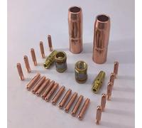 Kit de accesorios para gas de soldadura Hobart H MIG y para millermatic M-25/M-40, incluye boquillas 169726, adaptador 169728/169729 y boquillas de contacto (000067)