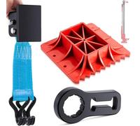 Kit de Accesorios para Gato de trinquete High-Lift: Base de Apoyo + Brida de Soporte + Enganche Ruedas
