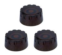kit de accesorios para guitarra 3 Uds/4 Uds Perillas De Guitarra Control De Velocidad De Tono De Volumen Perillas Moleteadas Guitarra Bajo(Dark Brown,3pcs)