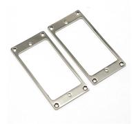 kit de accesorios para guitarra Anillo Para Pastilla De Guitarra Marco De Cubierta Anillos De Montaje De Pastilla De Metal Planos Para Reemplazo De Montaje De Guitarra LP/SG 2x2mm 2 Uds(Silver)