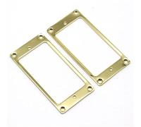 kit de accesorios para guitarra Anillo Para Pastilla De Guitarra Marco De Cubierta Anillos De Montaje De Pastilla De Metal Planos Para Reemplazo De Montaje De Guitarra LP/SG 2x2mm 2 Uds(Gold)