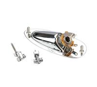 kit de accesorios para guitarra Placa De Entrada De Guitarra Barco Cargado De Salida De 1/4 Pulgadas Con Tornillos Para Piezas De Repuesto De Guitarra Eléctrica Mono