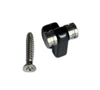 kit de accesorios para guitarra Rodillo De Guitarra Eléctrica Retenedor De Árboles Guía De Árbol De Montaje Con Tornillos Accesorios Hechos De Metal Duradero 1 Uds./2 Uds(Black,3/4)