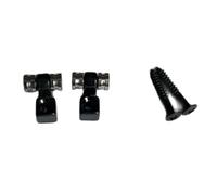 kit de accesorios para guitarra Rodillo De Guitarra Eléctrica Retenedor De Árboles Guía De Árbol De Montaje Con Tornillos Accesorios Hechos De Metal Duradero 1 Uds./2 Uds(Black,2)