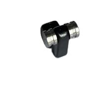 kit de accesorios para guitarra Rodillo De Guitarra Eléctrica, Retenedor De Árboles, Guía De Árbol De Montaje Con Tornillos, Accesorios De Guitarra Negra Plateada, 1 Uds./2 Uds.(Black,3/4)