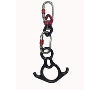 Kit de accesorios para hamacas a reas F.Life: figura de rescate de alta resistencia de 30 kN, pivote de 30 kN y mosquetones de acero de 25 kN, ap