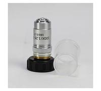 Kit de Accesorios para microscopio 4X 10x 20x 40x 60x 100x 195 Microscopio Objetivo de la Lente Partes Objetivos acromáticos portaobjetos de microscopio (Warna : 100X)