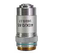 Kit de Accesorios para microscopio 4X 10x 20x 40x 60x 100x 195 Microscopio Objetivo de la Lente Partes Objetivos acromáticos portaobjetos de microscopio (Warna : 40X)