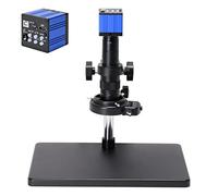 Kit de Accesorios para microscopio 5 1MP FHD Cámara de microscopio Lente de 180x con Soporte HDMI USB Microscopio Digital electrónico Industrial portaobjetos de microscopio (Color : Full Kit)