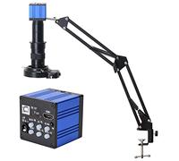 Kit de Accesorios para microscopio 5 1MP Microscopio Digital 18 0X C- Lente de Montura HDMI USB Video Electronic Industrial Microscope Camera portaobjetos de microscopio (Color : Full Kit)