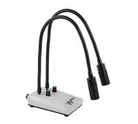 Kit de Accesorios para microscopio cámara de prepa Iluminador de la Industria DIRIGIÓ Lámpara de Cuello de Cisne Doble 6W 7500K for microscopio trinocular Binocular Accesorios para microscopios