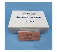 Kit de Accesorios para microscopio Conteje de microscopio de Vidrio de Placa con cámaras de conteo de cuadrícula portaobjetos de microscopio (Warna : 10PCS)