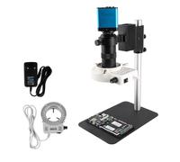 Kit de Accesorios para microscopio Microscopio de Soldadura Digital con Interfaz HDMI de 38 MP Lente con Zoom de 130x Microscopio USB portaobjetos de microscopio (Color : VGA 16MP A)