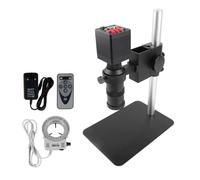 Kit de Accesorios para microscopio Microscopio de Soldadura Digital con Interfaz HDMI de 38 MP Lente con Zoom de 130x Microscopio USB portaobjetos de microscopio (Color : HDMI VGA 16MP)