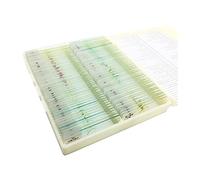 Kit de Accesorios para microscopio Portaobjetos Preparado for microscopio de Plantas de 100 Piezas portaobjetos de microscopio