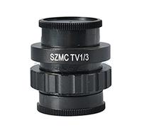 Kit de Accesorios para microscopios 0. 5X 0.3X c- Lente de Montaje 1/2 1/3 1x Adaptador for microscopio estéreo trinocular Focal Simul Portaobjetos de microscopio (Color : 1-3 CTV Lens)