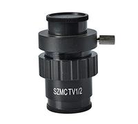 Kit de Accesorios para microscopios 0. 5X 0.3X c- Lente de Montaje 1/2 1/3 1x Adaptador for microscopio estéreo trinocular Focal Simul Portaobjetos de microscopio (Color : 1X CTV and 1-2 CTV)