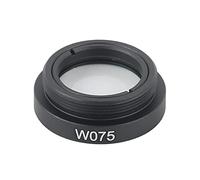 Kit de Accesorios para microscopios 0. 5X 0.75x 1.0X Lente objetiva microscopio monocular Portaobjetos de microscopio (Color : W075)