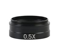 Kit de Accesorios para microscopios 0.7 5X 0.5X 2.0X 0.35x 1x Cámara de microscopio de Video de la Industria de la Lente de Cristal objetiva Portaobjetos de microscopio (Diameter : 0.5X 1X)