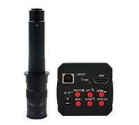 Kit de Accesorios para microscopios 1 8MP USB Cámara de microscopio de Video Digital electrónica Industrial 18 0X 300x c Lente de Montaje Portaobjetos de microscopio (Color : with 300x)