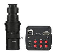 Kit de Accesorios para microscopios 1 8MP USB Cámara de microscopio de Video Digital electrónica Industrial 18 0X 300x c Lente de Montaje Portaobjetos de microscopio (Color : with 200x)