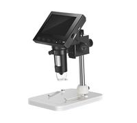 Kit de Accesorios para microscopios 100 0X 2.0MP USB Microscopio electrónico Digital DM4 4.3 "LCD Microscopio de visualización con 8 LED Pararse Portaobjetos de microscopio (Color : Plastic Bracket)