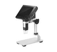 Kit de Accesorios para microscopios 100 0X 2.0MP USB Microscopio electrónico Digital DM4 4.3 "LCD Microscopio de visualización con 8 LED Pararse Portaobjetos de microscopio (Color : Metal Bracket)