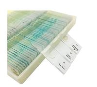 Kit de Accesorios para microscopios 100 PCS Diapositivas de microscopio preparadas Portaobjetos de microscopio (Color : Type 2)