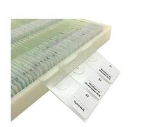 Kit de Accesorios para microscopios 100 PCS Diapositivas de microscopio preparadas Portaobjetos de microscopio (Color : Type 1)