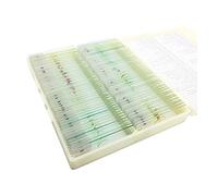 Kit de Accesorios para microscopios 100 Piezas Plantas Microscopio Preparado Escuela Biológica Botánica Portaobjetos de microscopio