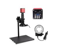 Kit de Accesorios para microscopios 130X Microscopio Digital electrónica, for DIRIGIÓ Luz Portaobjetos de microscopio (Color : 13MP Middle Bracket)