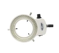 Kit de accesorios para microscopios 144 Iluminador de microscopio de luz de anillo LED con adaptador de corriente 0-100% Lámpara ajustable for microscopio estéreo &Cámara Portaobjetos de microsc