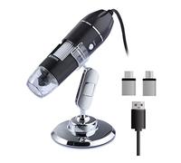 Kit de Accesorios para microscopios 160 0X 1000x 500x Cámara de microscopio Digital 3 en 1 Tipo -C USB Microscopio electrónico Portaobjetos de microscopio (Color : 1000X)