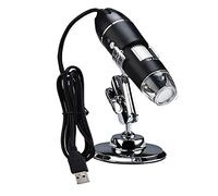 Kit de Accesorios para microscopios 160 0X 2MP 8 LED Microscopio Digital Ajustable Magnificador estéreo electrónico Portaobjetos de microscopio (Color : A, Magnification : 1000X)