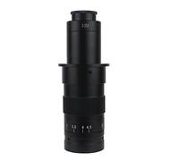 Kit de Accesorios para microscopios 18 0X 120x 300x 200x 130x Lente del microscopio de Montaje C Zoom 0. 7X ~ 4.5X Ampliación 25mm for la cámara de microscopio de Video. Portaobjetos de microscopio