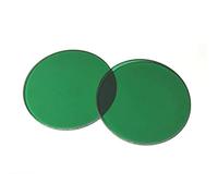 Kit de Accesorios para microscopios 1pc 32mm de diámetro de Lente de Cristal Color microscopio biológico Compuesto Portaobjetos de microscopio (Color : Green Transparent)