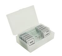 Kit de Accesorios para microscopios 25/12/50/91 Piezas de Muestra de microscopio de Vidrio Preparado Portaobjetos de microscopio (Color : 11 Pieces)