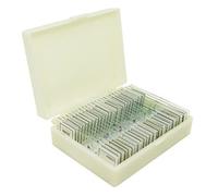 Kit de Accesorios para microscopios 25/12/50/91 Piezas de Muestra de microscopio de Vidrio Preparado Portaobjetos de microscopio (Color : 25 Pieces)