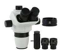 Kit de Accesorios para microscopios 3.3 5X 6.7X 45x 90x Zoom SIMUL-Focal TRINOCULAR Stereo MICROSCUPE 0. 5X 2X Lente de Barlow Portaobjetos de microscopio (Color : 6.7X-90X)