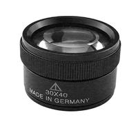 Kit de Accesorios para microscopios 30x Bolsillo portátil Mini Escritorio Lupa microscopio Lupa Lente Lente Portaobjetos de microscopio (Color : Black)