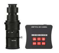 Kit de Accesorios para microscopios 4 8MP 1080P 60FPS USB Cámara de microscopio electrónico Industrial de Montaje C Portaobjetos de microscopio (Color : with 200x Lens)