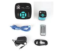 Kit de accesorios para microscopios 4K 48MP HDMI USB Cámara de microscopio monocular de video digital Continuy zoom 18 0x 130x c Montar Portaobjetos de microscopio(4K 48MP HDMI USB)