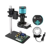 Kit de Accesorios para microscopios 4K 48MP USB 60FPS Microscopio de Video monocular Sets 3 8MP / 16MP / 13MP / 8MP Lente de la cámara Digital Portaobjetos de microscopio