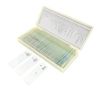 Kit de accesorios para microscopios 50 unids preparados por microscopio diapositivas de microscopio de 25pcs Microscopio deslizamiento de cristal 50pcs de microscopio preparado por microscopio 25pcs M