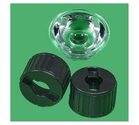 Kit de Accesorios para microscopios 5pcs 5/8/10/15/20/2012/30/45/60/90/120 Grados LED Lente con Soporte Negro Portaobjetos de microscopio