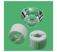 Kit de Accesorios para microscopios 5pcs 5/8/10/15/20/2012/30/45/60/90/120 Grados LED Lente con Soporte Negro Portaobjetos de microscopio