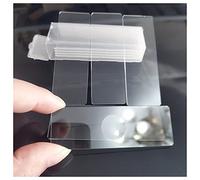 Kit de Accesorios para microscopios 5pcs Vidrio Reutilizable Bio-microscopio Doble Solo microscopio cóncavo en Blanco Toboganes de Vidrio Portaobjetos de microscopio (Color : Single concave 5pcs)
