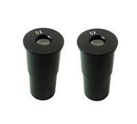 Kit de Accesorios para microscopios 5X 10x 12.5X 16x Ojo Ocular de microscopio de Vidrio óptico de un par Portaobjetos de microscopio (Color : H5 One Pair)