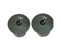 Kit de Accesorios para microscopios 5X 10x 12.5X 16x Ojo Ocular de microscopio de Vidrio óptico de un par Portaobjetos de microscopio (Color : H16 One Pair)