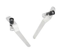 Kit de accesorios para microscopios 6 cm 6,7 cm 7,2 cm microscopio de acero inoxidable soporte prensatelas Clips deslizantes for piezas de accesorios de microscopio biológico Portaobjetos de microscop
